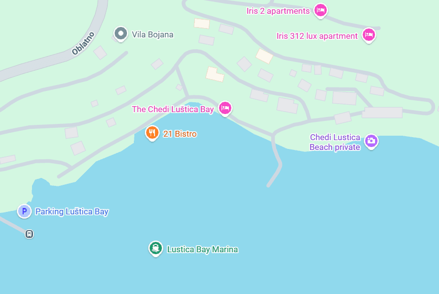 The Chedi Luštica Bay location map